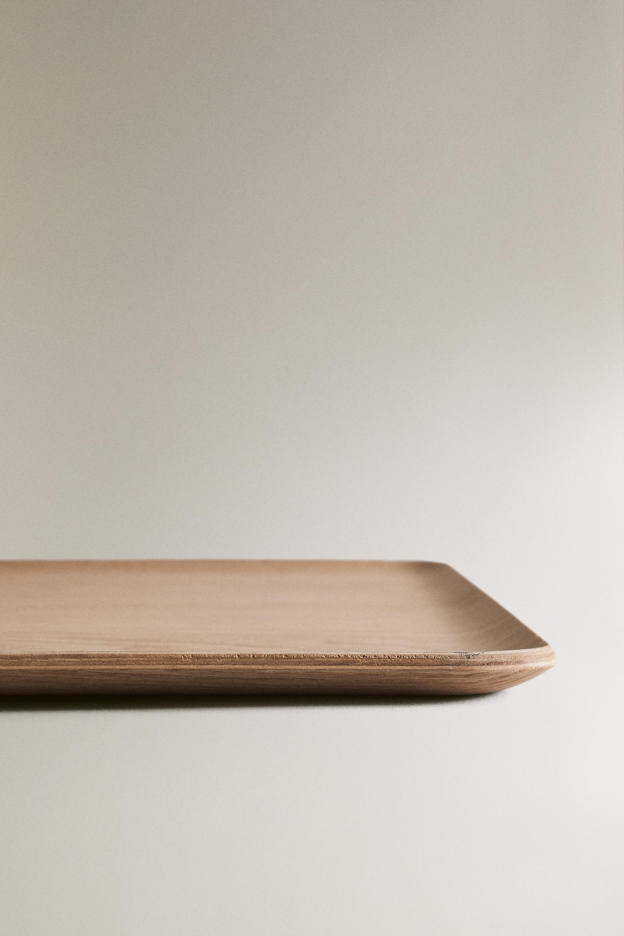 LARGE RECTANGULAR WOODEN TRAY